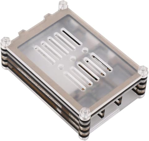 Caja de Caja de acrílico Transparente de 1 Capa de 9 Capas para Raspberry Pi 2 () Jasnyfall