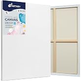 Large Canvases for Painting 36x48 Inch 2-Pack, 12.3 oz Triple Primed Acid-Free 100% Cotton Stretched Canvas, Blank Large Canvas for Oil Paint Acrylics Pouring &amp; Wet Art Media