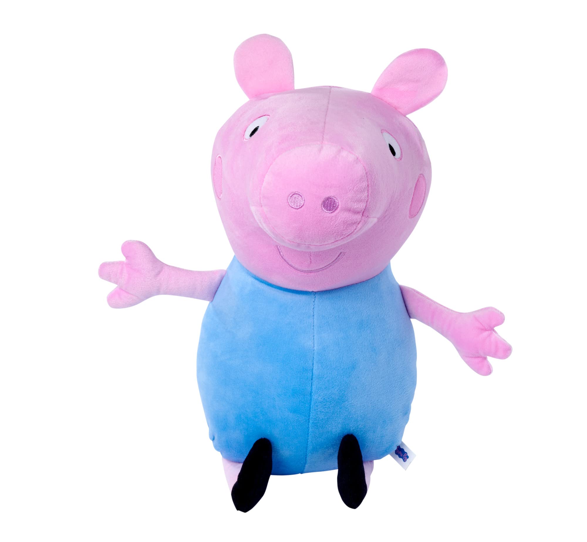 Simba 109261003 Peppa Pig Plush George 31 cm Standard Outfit Plush Figure Plush Toy from the First Months of Life Blue White