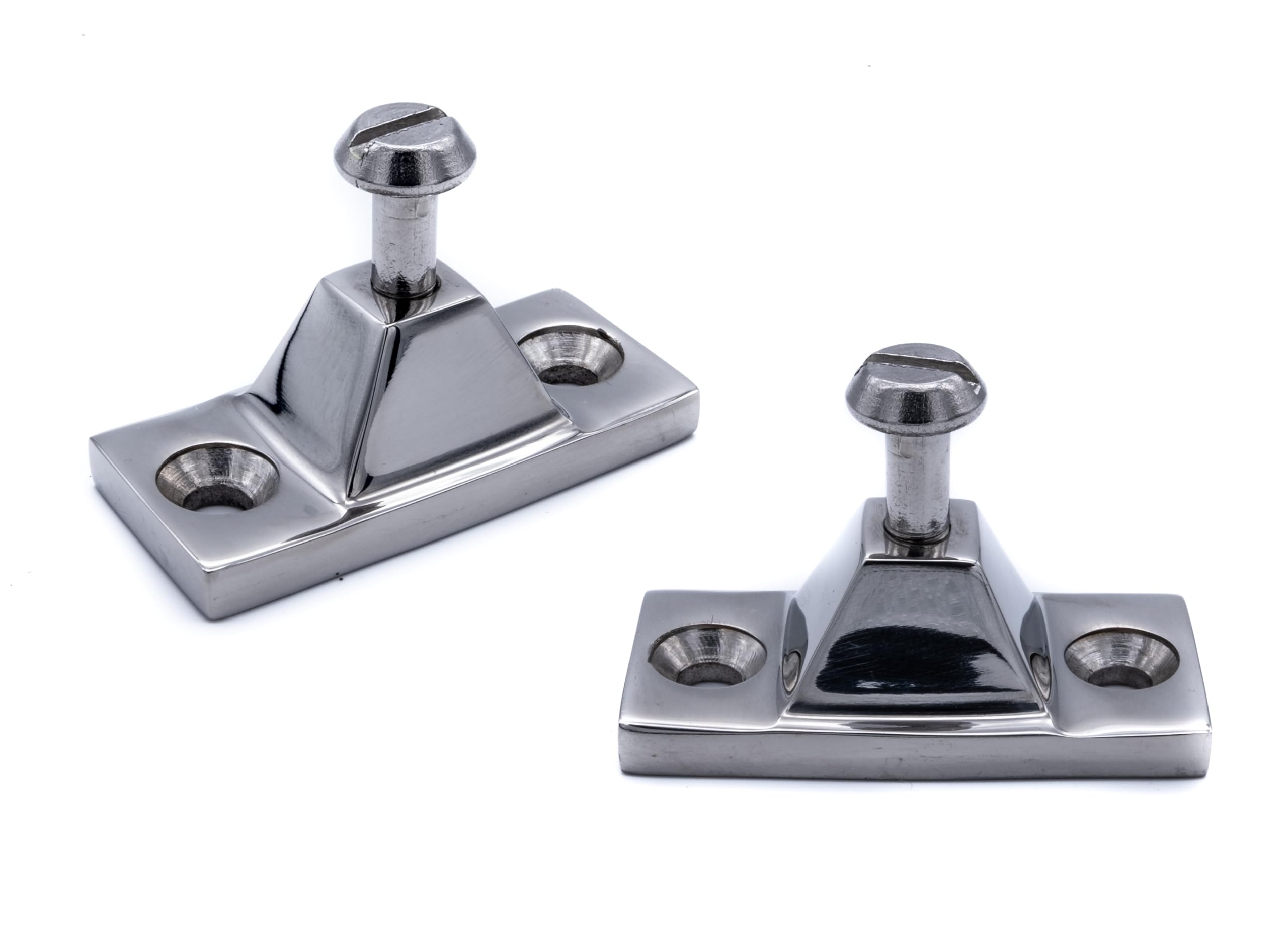 2pcs Bimini Side Deck Hinge Mount Stainless Steel Marine Grade Boat Fitting