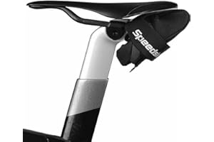 SpeedSleev Ranger 2.0 Large Bike Saddle Bag – Waterproof Under Seat Pack for MTB, Gravel & Plus Tire Bikes – Lightweight, Rattle-Free Tool Storage – Fits Most Dropper Posts – Black