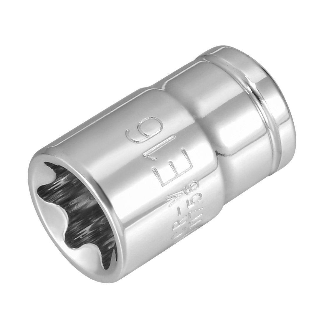 sourcing map 3/8-inch Drive E16 External Torx Shallow Socket, Cr-V Steel