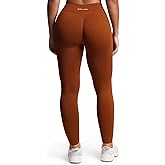 Aoxjox Women's Impact Seamless Workout Leggings Low Waist Hidden Scrunch Butt Lifting Athletic Yoga Pants 24"