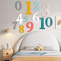 14 Inch Large Wooden Numbers, Blank Unfinished
