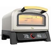 Current&reg; Model P Smart Electric Pizza Oven, 12-Inch Stone, Sand | App Control Monitors Temperature; Countertop Design Heats to 850&deg;F with No Turning Required.
