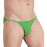 Dimgut Men Sexy Underwear Transparent Panties Gay Breathable Briefs Male Mesh Low-waist High Fork Bikini