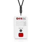 911 Help Now Medical Alert Pendant for Seniors &ndash; Direct 911 Calling, No Monthly Fees Ever, 4G LTE SOS Button with Two-Way Speaker, Neck Lanyard Included