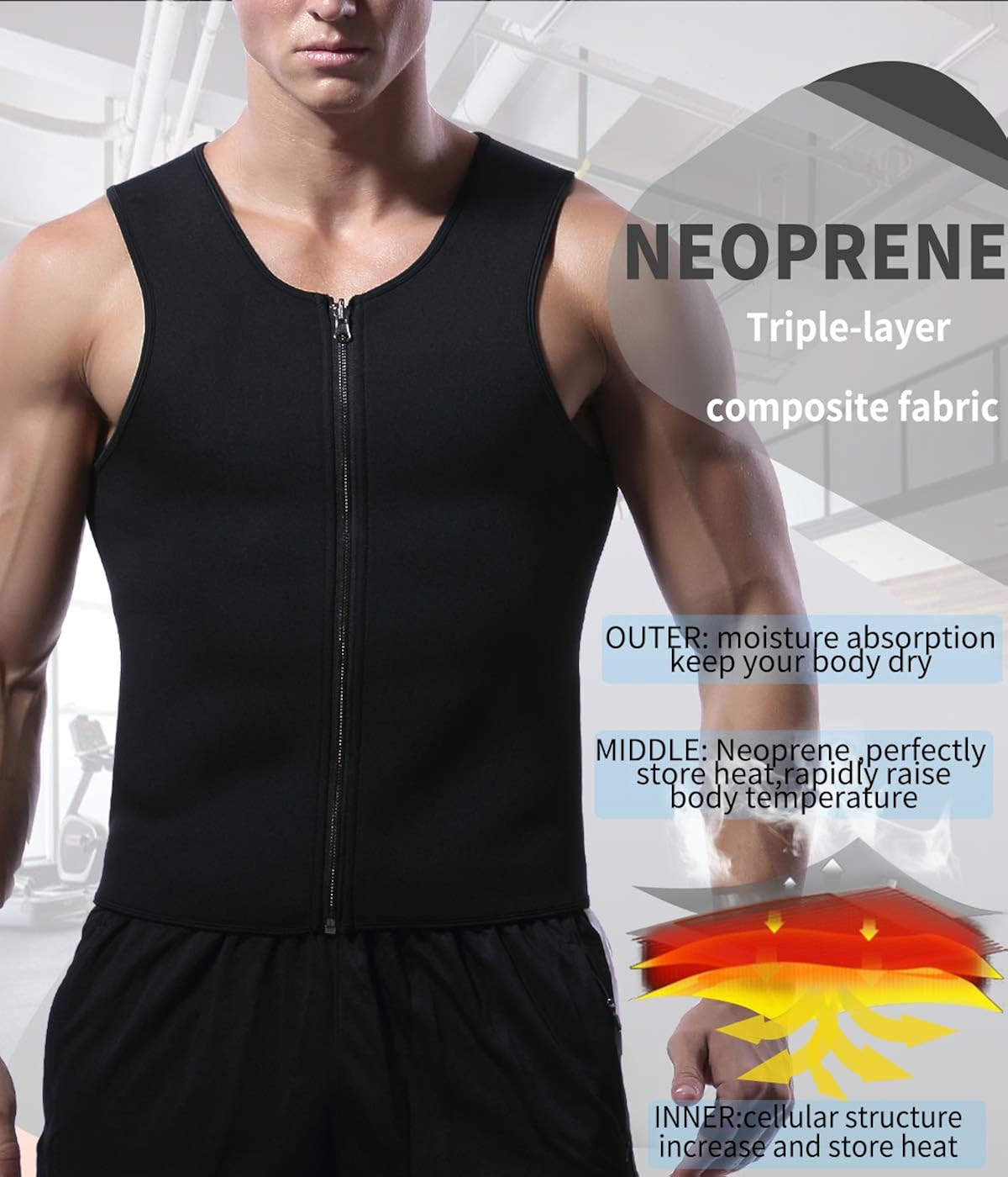 sleeveless sauna suit
