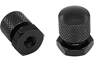 ONAGAD Solo Seat Mounting Nuts for Harley Davidson Touring Softail, Harley Seat Mount Fastener Hardware, Harley Solo Seat Nuts (Pack of 2, Black)