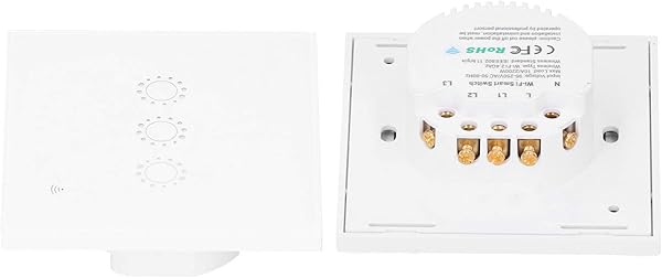 Smart Switch Smart WiFi Light Switch Funciona con Alexa Echo dot Google Home IFTTT Roqi y iOS Siri corriente nominal de 10A certificacin de producto CE FCC y ROHS enchufe del Reino Unido mate