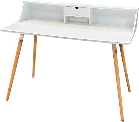 computer desk in white