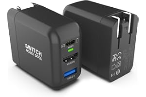 Switch Dock Charger for Nintendo Switch, Mirabox 36W Portable TV Docking Station with 4K@60Hz HDMI/USB2.0/PD USB-C Fast Charging Ports, Full-Featured USB-C Cable Included