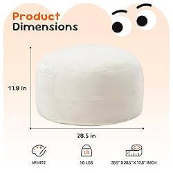 Hobestluk Bean Bag Chairs 2.5FT Bean Bag Chair with