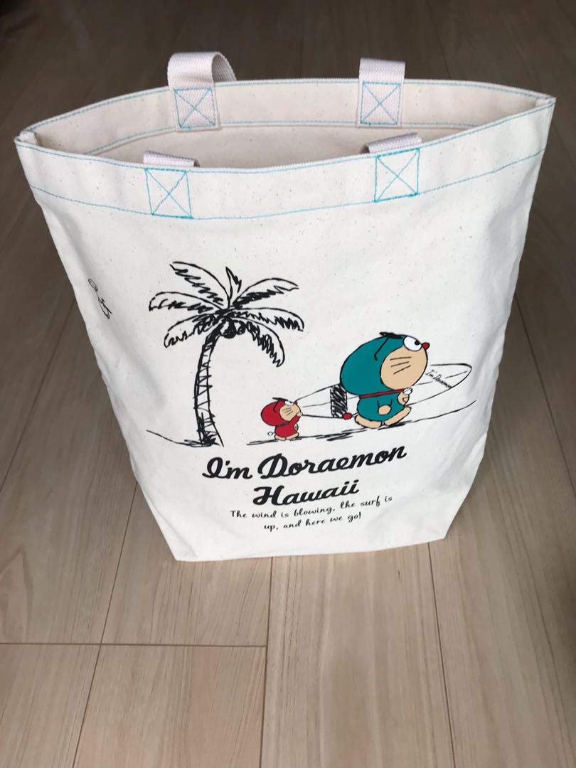 一部予約 日焼けドラえもん ハワイ限定 トートバッグ B07hpbxs95