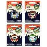 Funko POP! Pin - DC Universe - 1966 SET OF 4 (1.25 inch) (Batman, Catwoman, Joker & Robin)