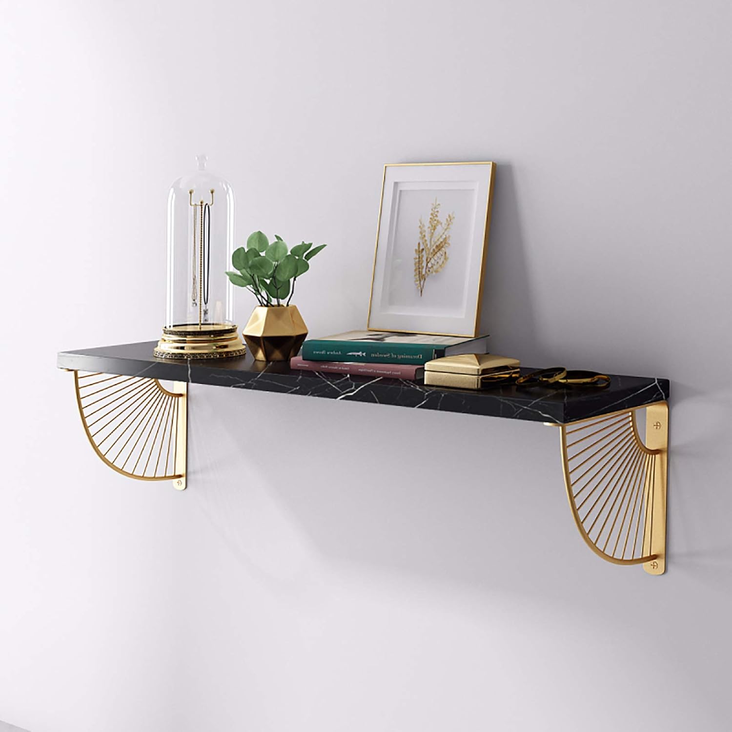 Lefran Marble Bathroom Shelf Organizer Wall Mounted,Wall Shelf White