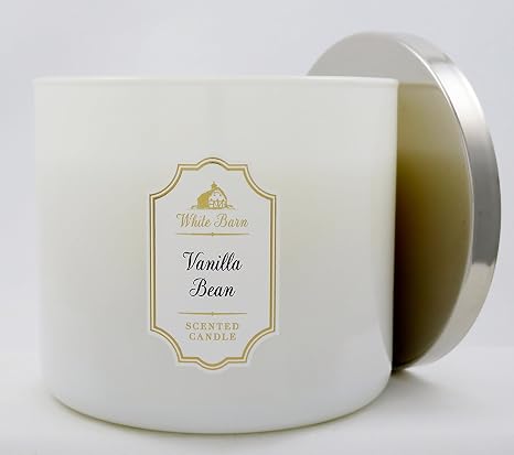 Bath Body Works White Barn 3 Wick Candle In Vanilla Bean