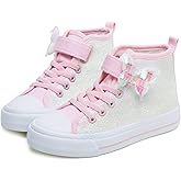 Toandon Kids Adorable Fashion High Top Casual Canvas Sneakers