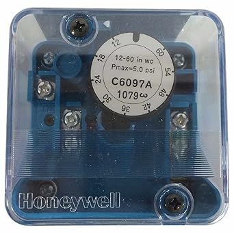 Amazon Com Honeywell Inc C6097a1079 Pressure Switch 21 To 60 In W C Industrial Scientific