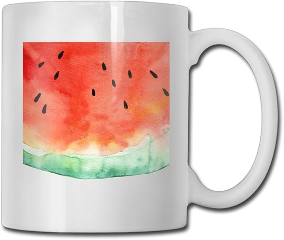 Amazon Co Jp Waldeal マグカップ おしゃれ コップ コーヒーカップ 水彩イラスト スイカロゴ入り 食器 洋風 カフェ オフィス用品 カップ 耐熱 お祝いラッピング ファッション