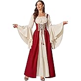 Abaowedding Women Renaissance Costume Medieval Dress Irish Cosplay