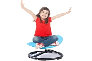 Fanboxk Autism Kids Swivel Chair,Spinning Chair for Autistic Kids & ADHD Children,Children Training Body Coordination Autism Sensory Products for Ages 3 Years and UP(Blue)