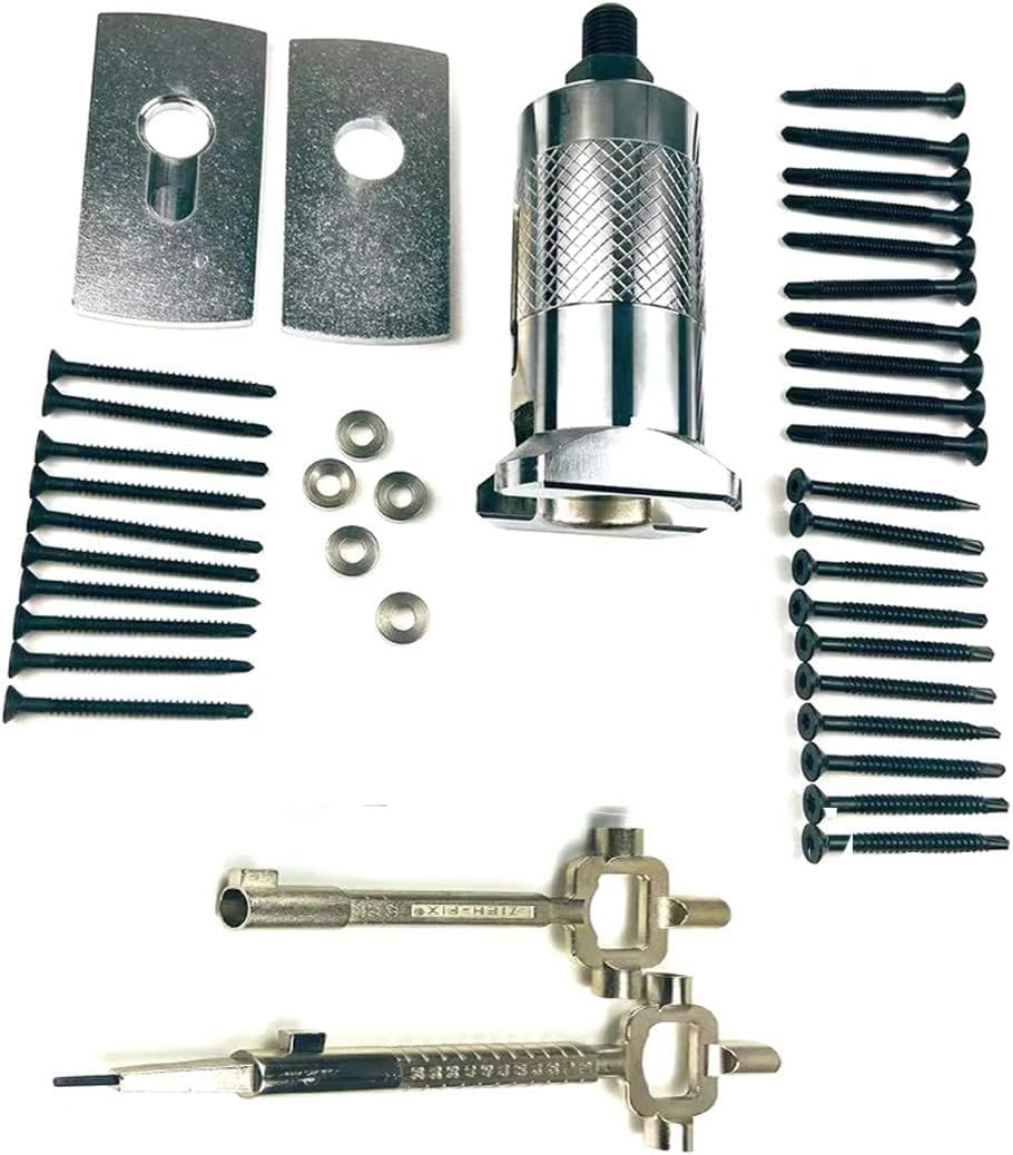 QiDAi Lock Picking Euro Cylinder Puller Universal Nail Puller for Locks,Lock Cylinder Extractor Tool, Professional Locksmith Set (A (All Nails))