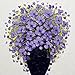 5D Full Drill Diamond Painting Kit, DIY Diamond Rhinestone Painting Kits for Adults and Children Embroidery Arts Craft Home Decor 15.8 x 15.8 inch (Lilac)