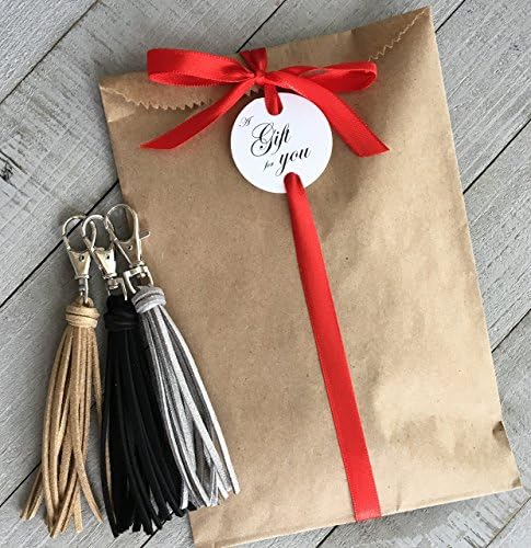 Mini Purse Tassel Gift Set - Black, Silver and Gold
