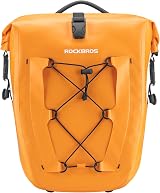 ROCKBROS 32L Pannier Bag Waterproof Rear Rack Bike Bag Orange 25-32L