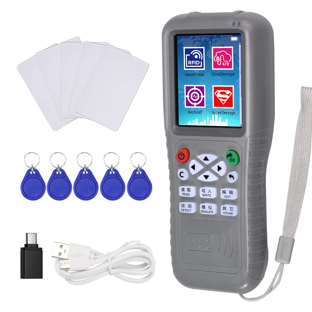 OBO HANDS RFID WiFi CopyKey Full Decode Function Card Copier/Reader/Writer Programmer NFC Card Duplicator +T57 Keyfob,UID Card,OTG