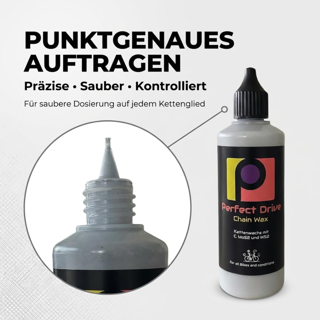 Perfect Drive Chain Wax – Premium Kettenwachs mit Graphit, MoS₂ & WS₂ – Für Rennrad, Gravel, MTB & E‑Bike 6