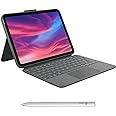 Logitech Combo Touch Keyboard Case for iPad (10th gen & A16) with Detachable Keyboard and Logitech Crayon (USB-C) Digital Pencil for All iPads (2018 Releases and Later)