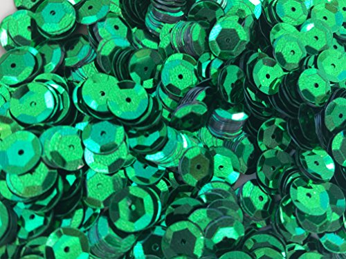 Sequins 8mm 800/Pkg Emerald Green