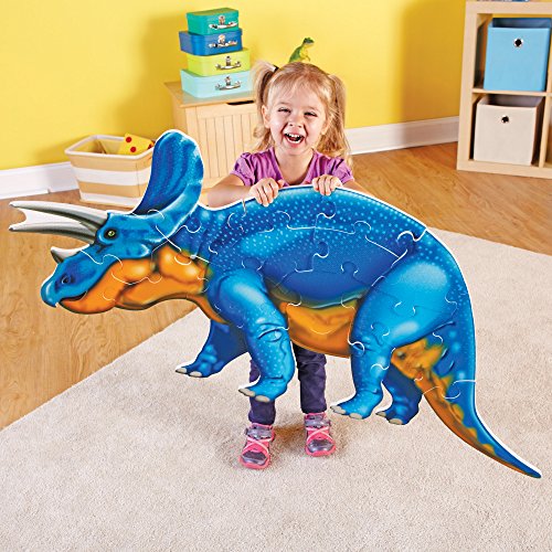 Learning Resources Jumbo Dinosaur Floor Puzzle, Triceratops