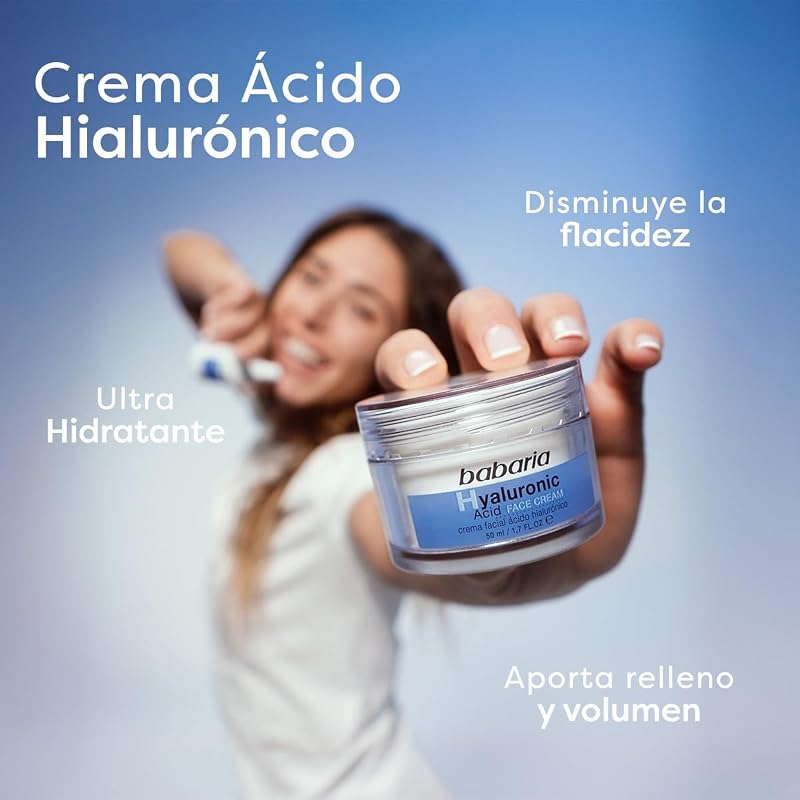 - Creme Anti-Rugas com Ácido Hialurónico | Creme Hidratante Para Homens e Mulheres com Ácido Hialurónico | Creme Anti-Rugas para Mulheres Ultra Hidratante com Volume e Elasticidade 50ml