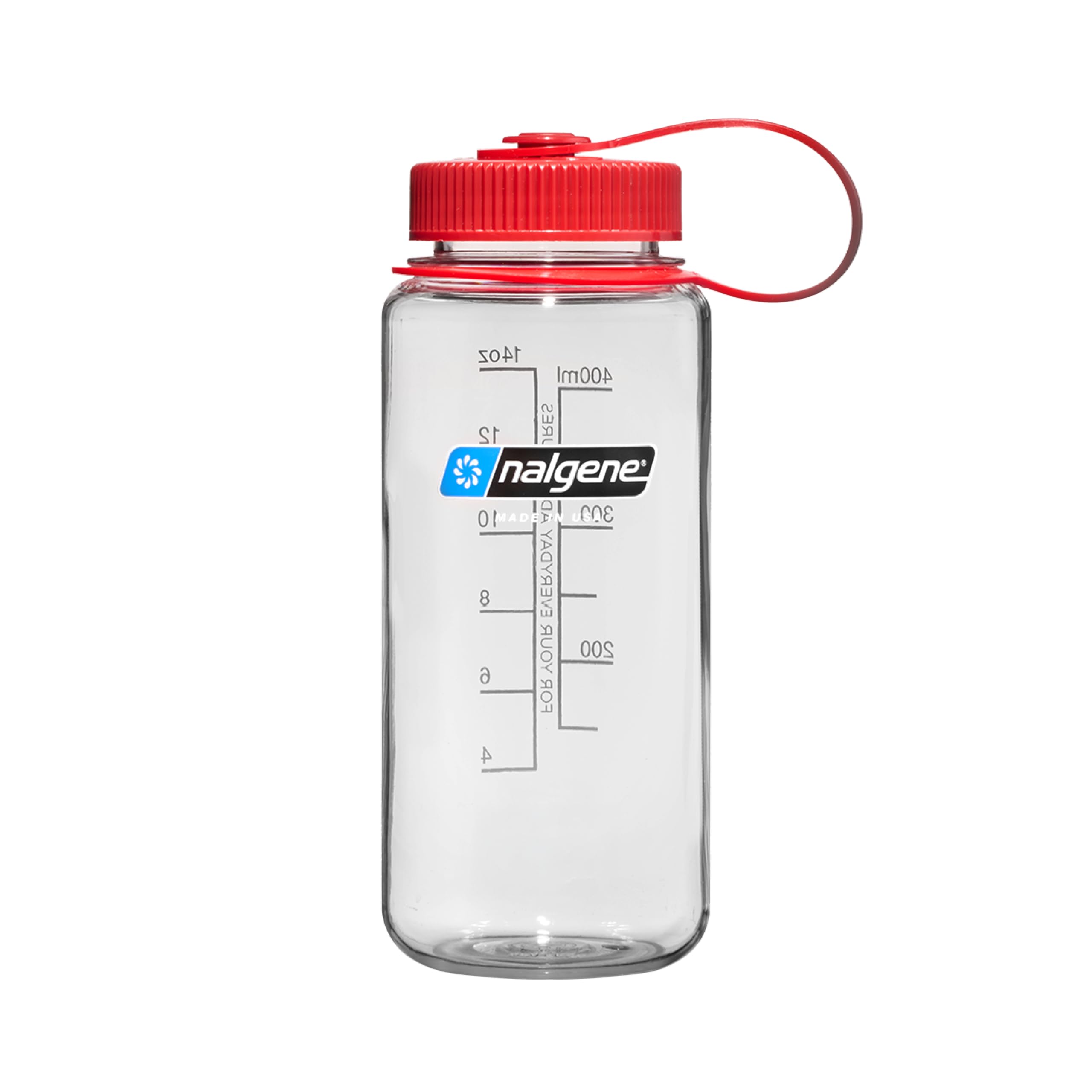 Nalgene Sustain Tritan BPA-Free Water Bottle Made with Material Derived from 50% Plastic Waste, 16 OZ, Wide Mouth, Clear — image 1
