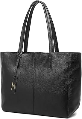 Amazon 便利を 持ち歩く 牛革100 レザー 革 ファイル対応 Pc対応 大容量 天ファスナー 通勤 カジュアル トートバッグ ビジネストート ビジネスバッグ メンズ ブラック Guscio Italy グッシオ イタリー シューズ バッグ