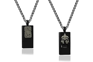 FancyMouse Breathing Necklace for Anxiety Stress Relief, Quit Smoking Tools Breathlace Necklace, Stop Smoking Aids Breathing Necklace, Fum Vaporless Inhaler Meditation Tools Necklace Black