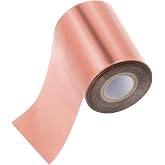 PATIKIL 3.2"x400Ft Hot Stamping Foil Paper,Heat Transfer Hot Stamping Paper Foil Roll for Leather DIY Logo Decor Craft Gift Card Package Scrapbook,Rose Gold