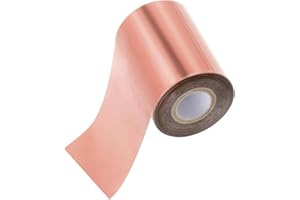 PATIKIL Rouleau de papier d'aluminium pour estampage à chaud de 8,1 cm x 122,4 m, pour transfert thermique pour cuir, logo, d