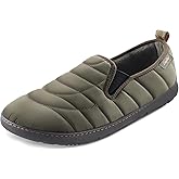 LazyStep Men's Loafer Slippers with Memory Foam and Indoor Outdoor House Shoes