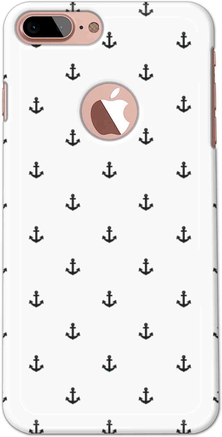Vibey - Hard Polycarbonate Sailor - White - Printed Back Cover Case Compatible for Apple iPhone 7 Plus. One Tempered Glass Free