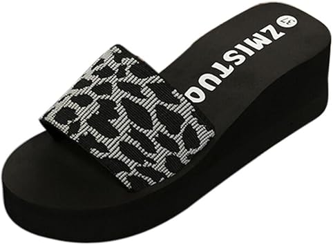 leopard print flip flops