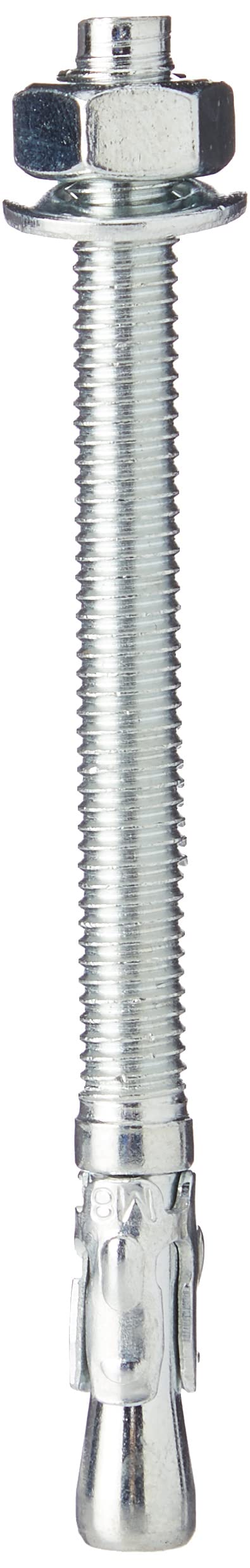 AHC K-ZYTB8100B5 M8 x 100 mm Through Bolts - Zinc Plated (Pack of 5)