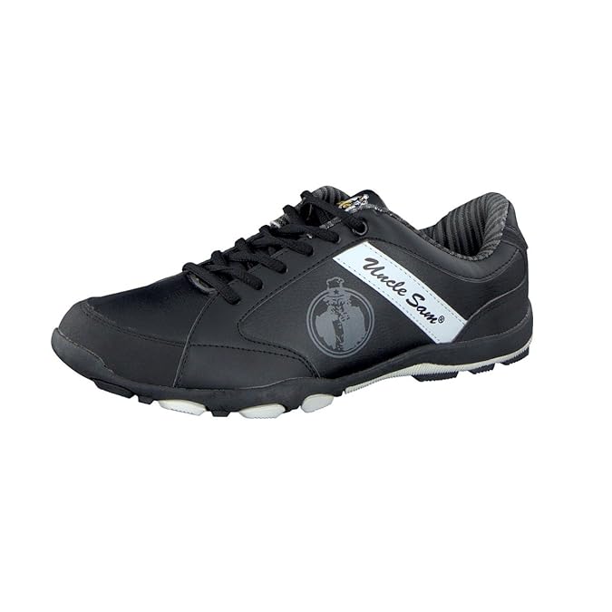 Uncle Sam Herren Sneaker in Schwarz mit Druck