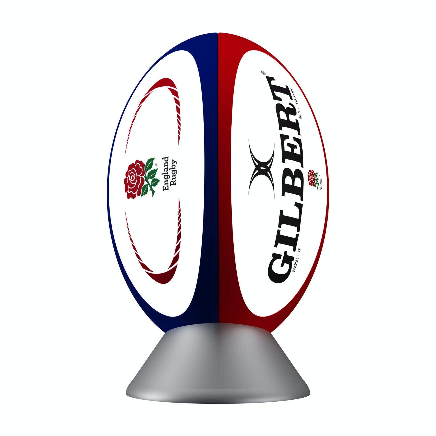 Rugby Ball England Globall Adults and Kids Night Light | Official RFU & Gilbert Licensed Night Lamp | Rugby Gifts for Men and Women | Cool Bedroom Lamp | Bedside Light