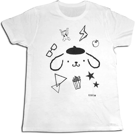 Amazon ノーベンバーレイン November Rain ポムポムプリン Kmk ポムポムプリンとイェーイへっどふぉんベアー コラボ Tシャツ フリー シロ Tシャツ カットソー 通販