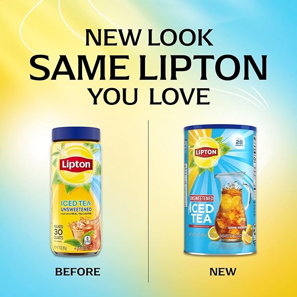 LIPTON UNSWEETENED ICED TEA MIX, MAKES 28 QUARTS (PACK OF 1)