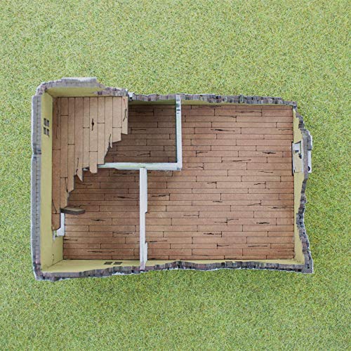 War World Gaming World at War Zerstörtes Haus 1 aus MDF 15mm Maßstab - WW1 WW2 Wargame Gelände Geländebau Gebäude… – Bild 6